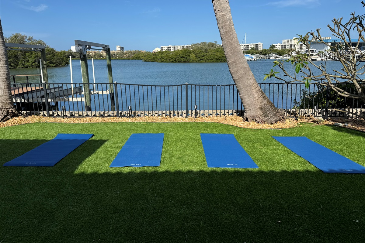 Morning yoga (8 mats available - confirm at booking)