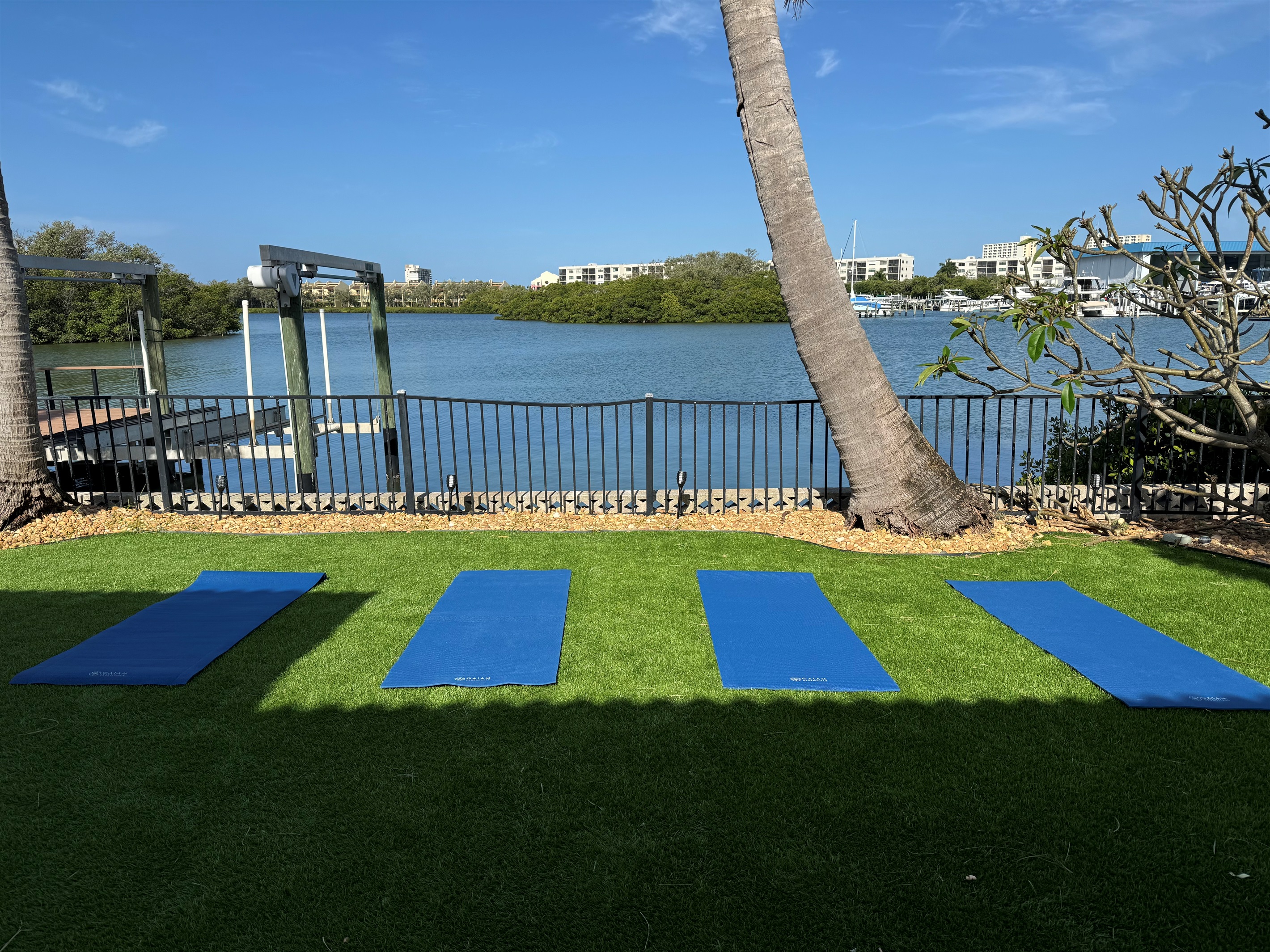 Morning yoga (8 mats available - confirm at booking)