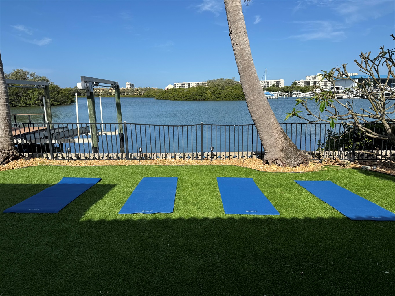 Morning yoga (8 mats available - confirm at booking)