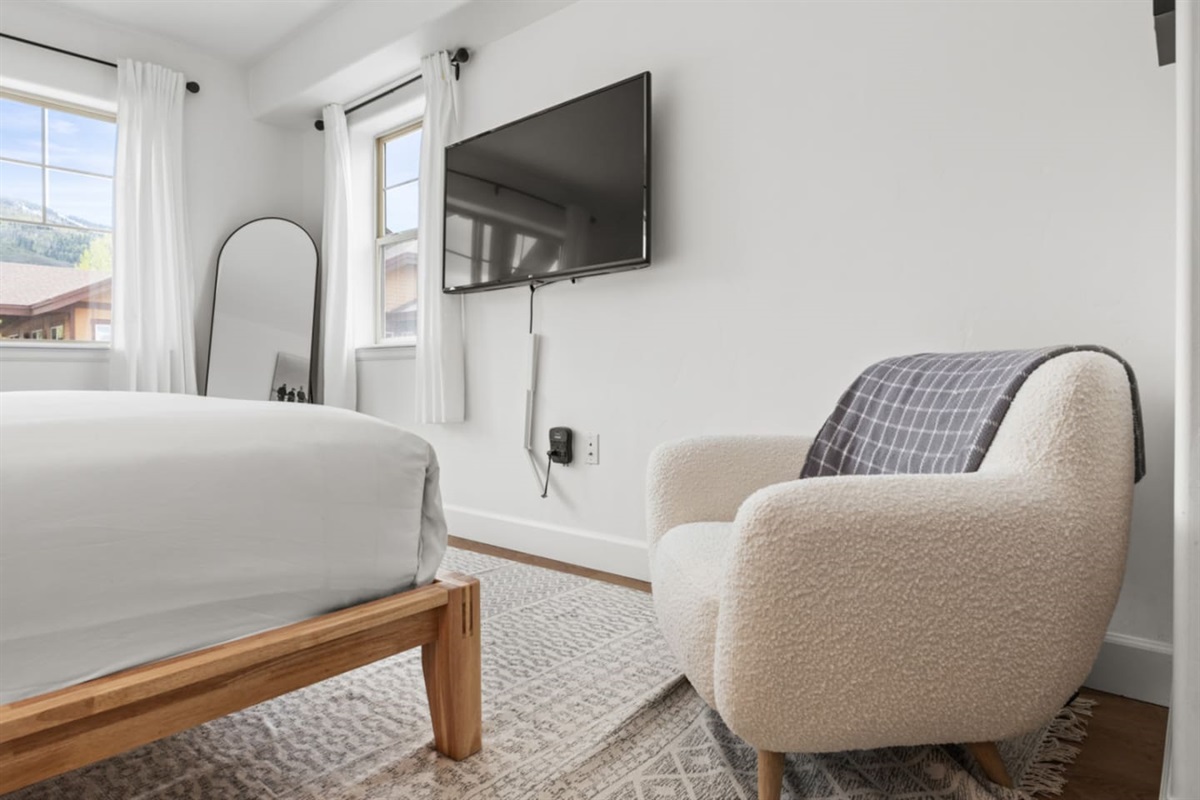 Couch with Smart TV