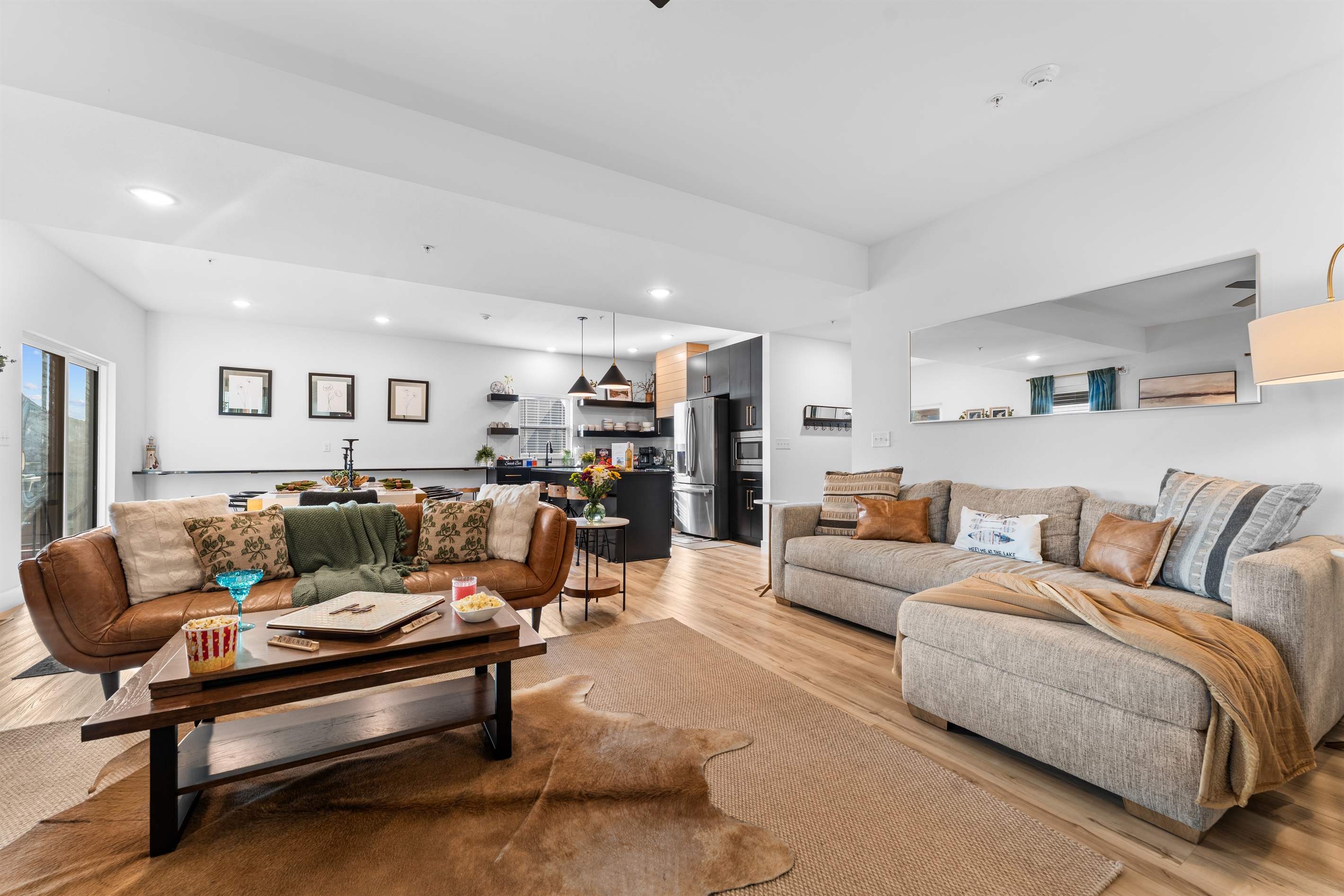Plenty of comfy seating for everyone to gather around and play games, tell stories or watch a movie