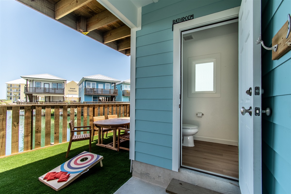 Half bath - downstairs by the pool