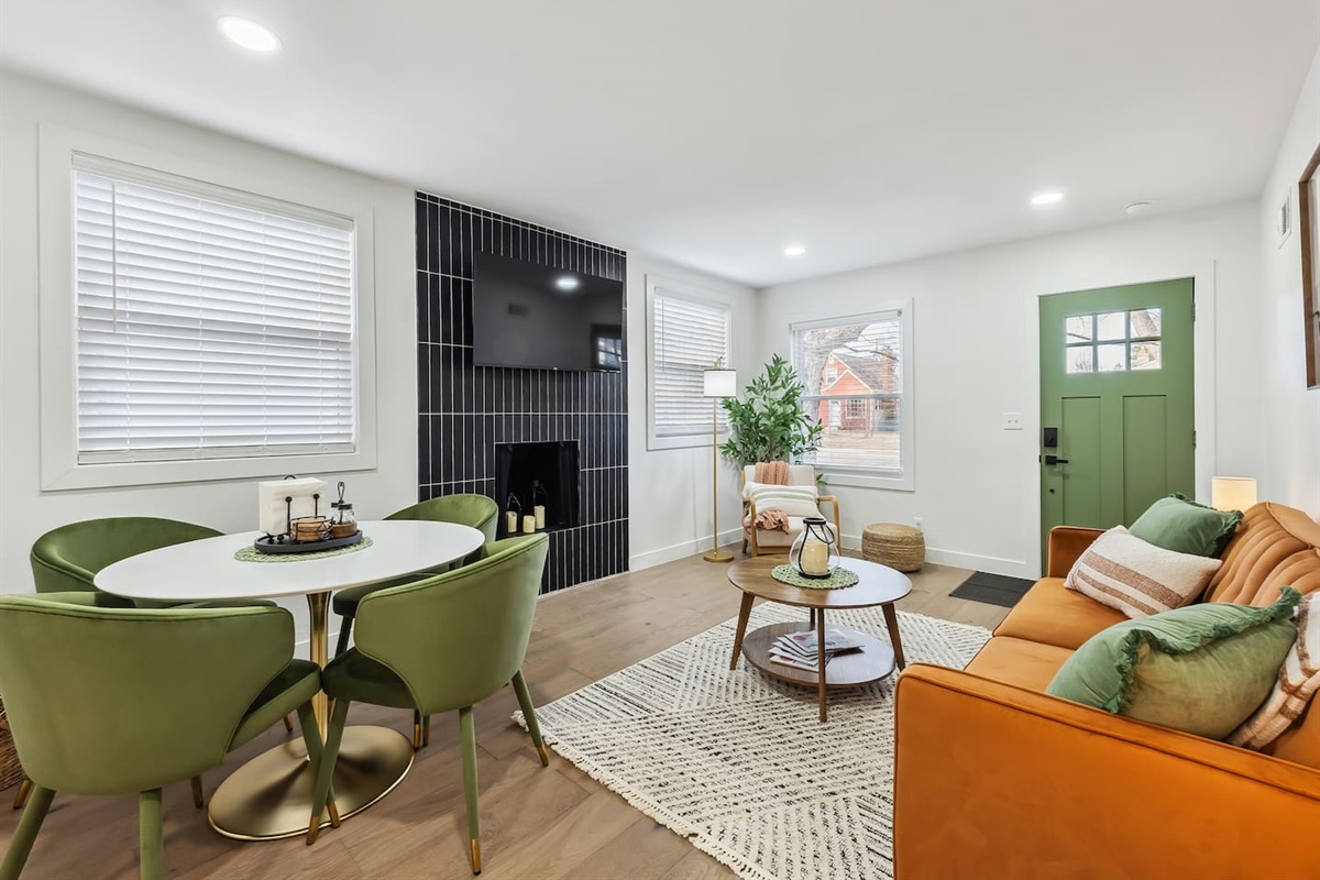 Open living/dining room area for your group to gather and enjoy making memories.