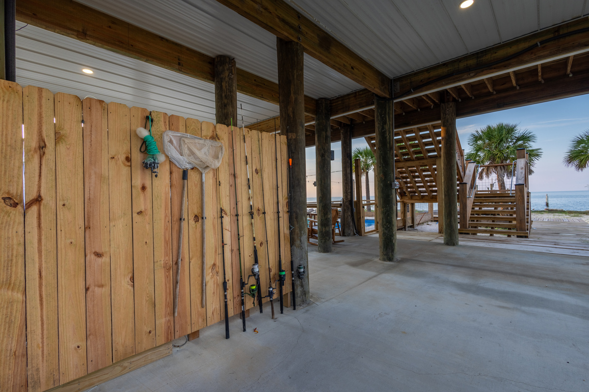 Fishing rods for guest use