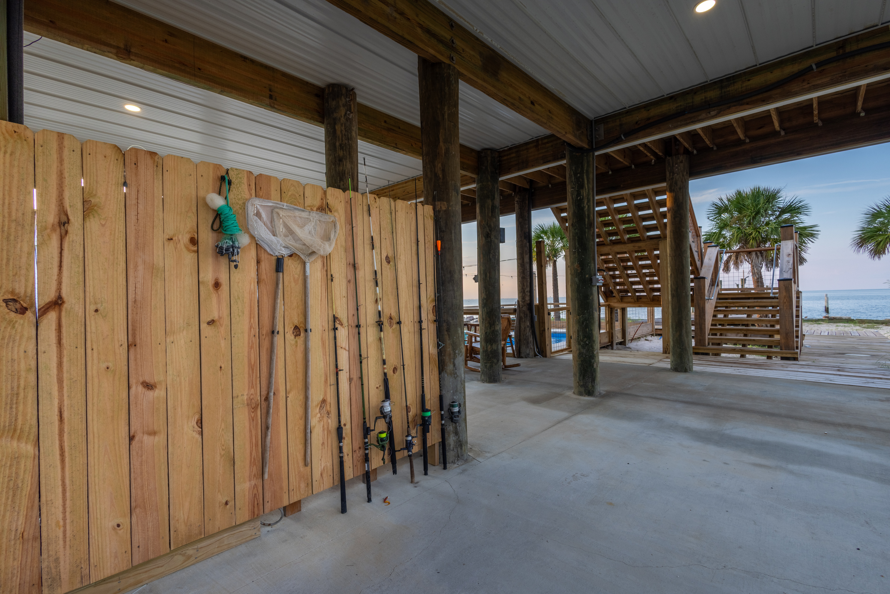 Fishing rods for guest use