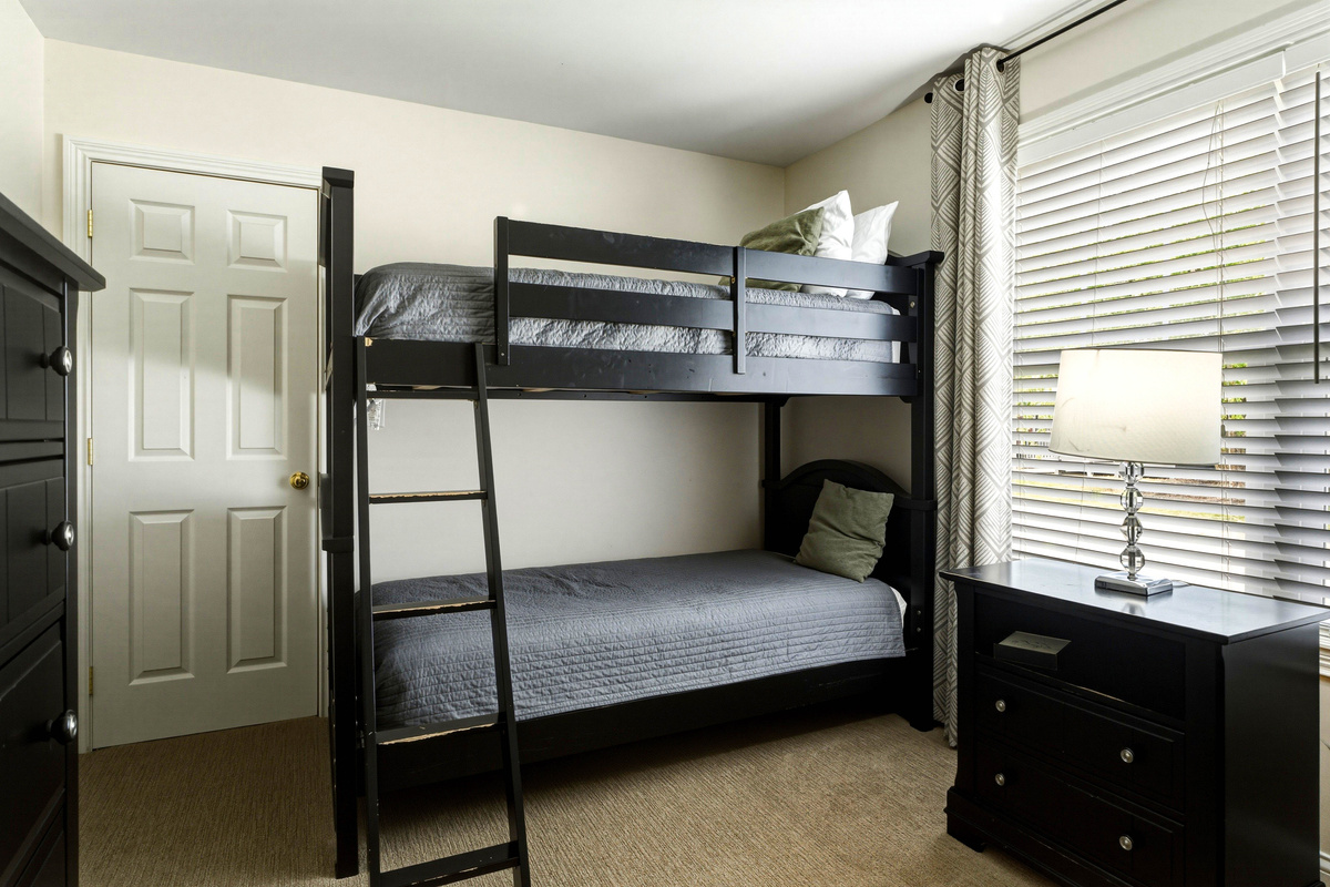 First floor bedroom with bunks
