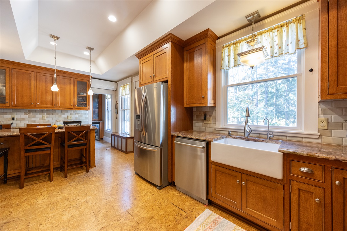 Our kitchen comes with everything you need to create delicious meals during your stay.