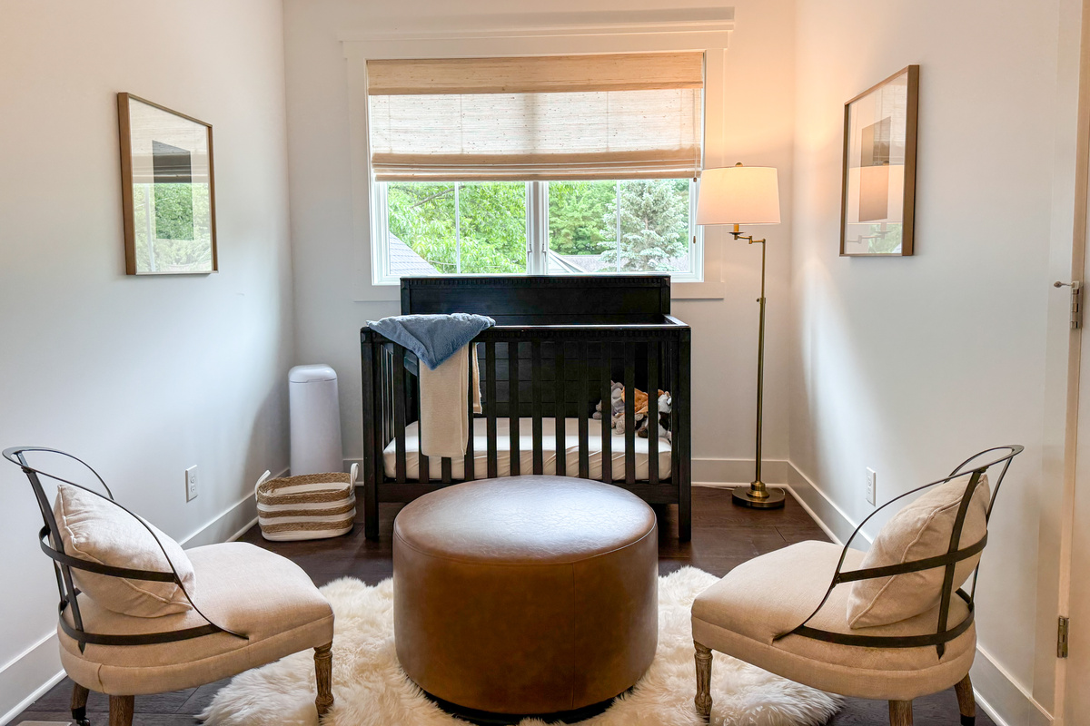 Guest Bedroom with Nursery Area