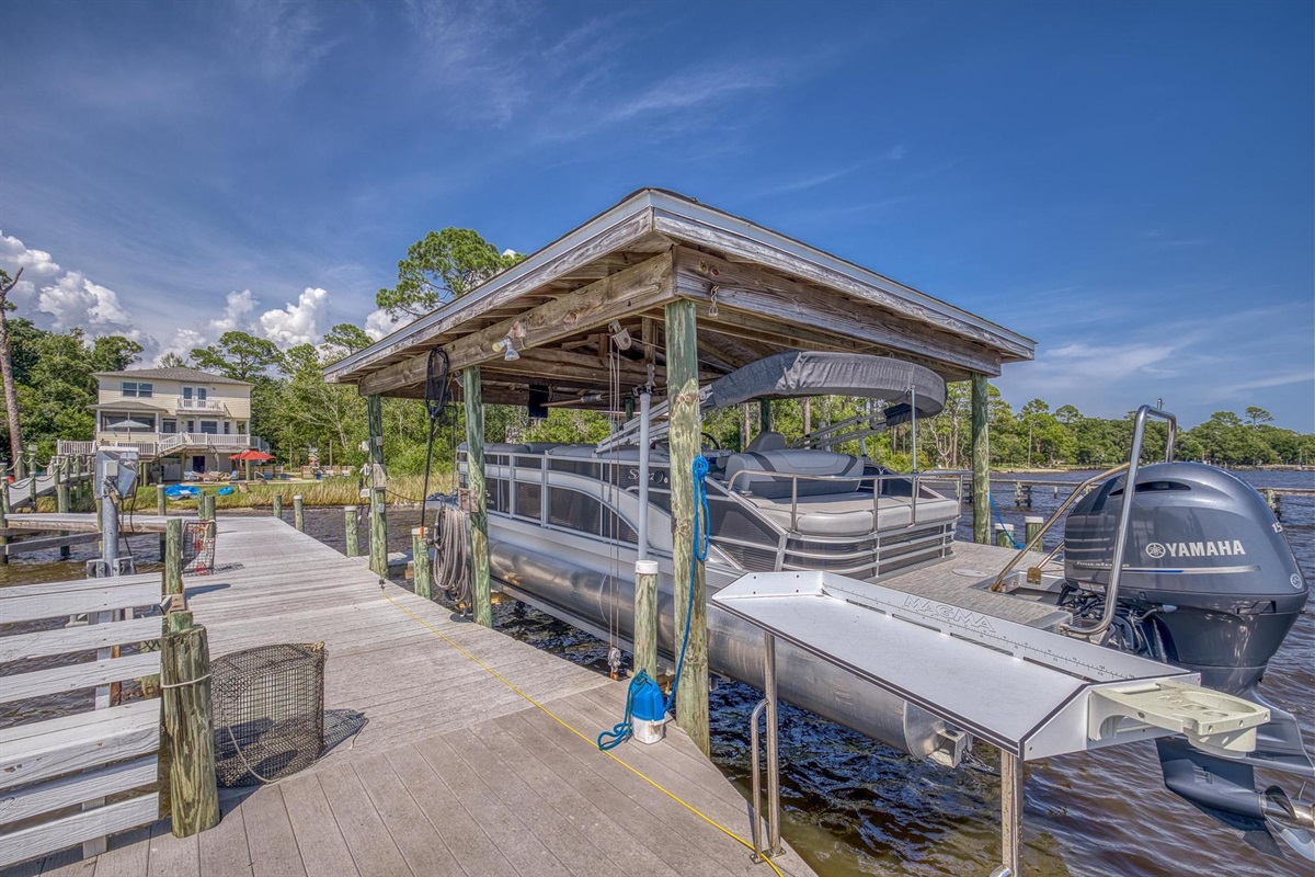 Boat lift. Boat not included