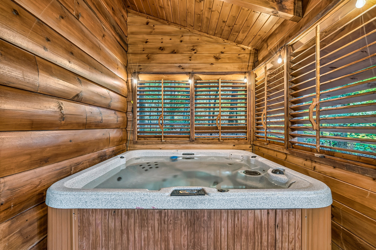 Let the warm bubbles and quiet surroundings wash all your stress away.