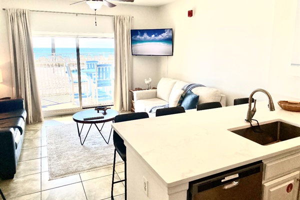 LOOK AT THAT VIEW FROM THE KITCHEN AREA!!!!