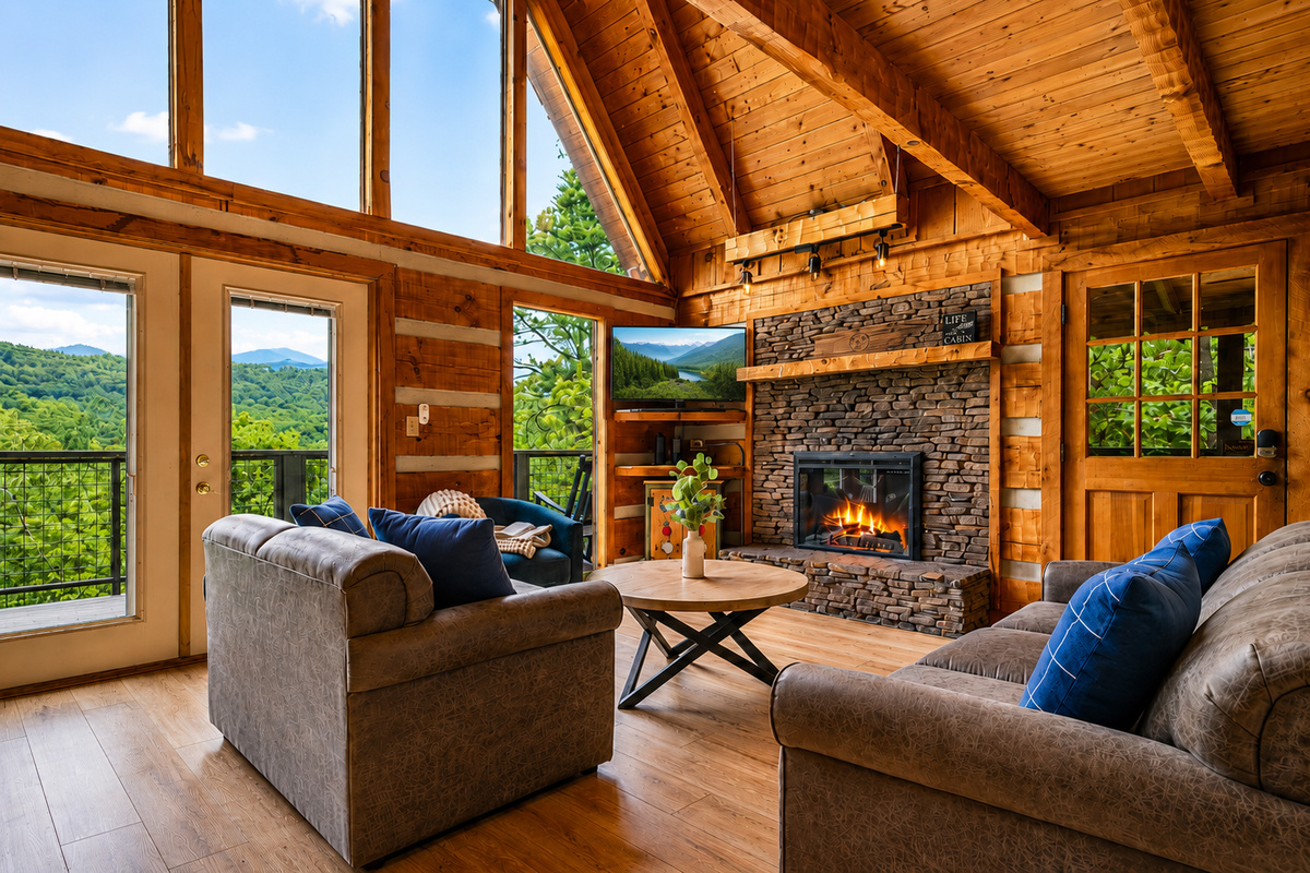 Relax in the spacious main level family room!