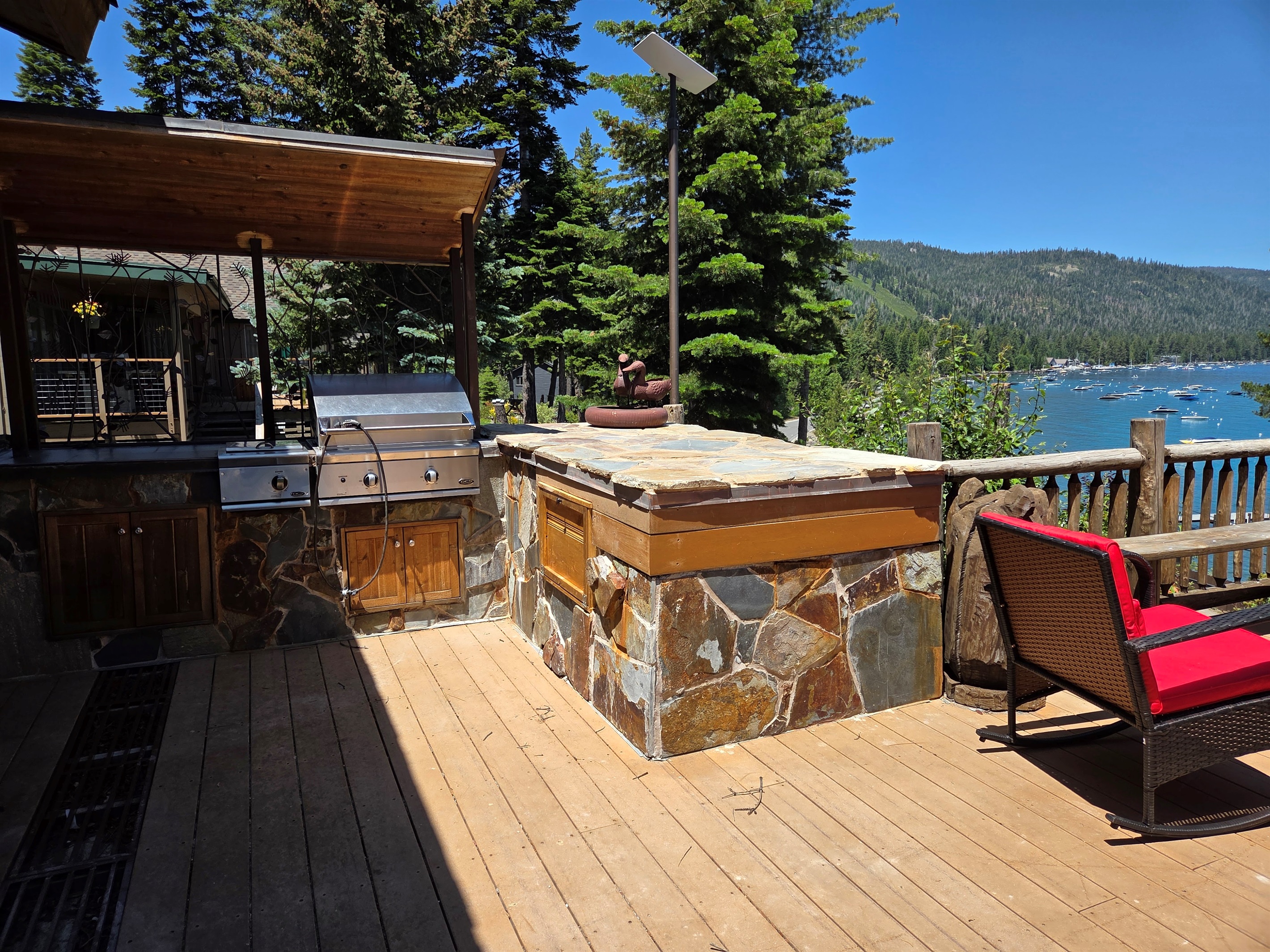 The BBQ will be locked and cannot be used by our guests unfortunately.  