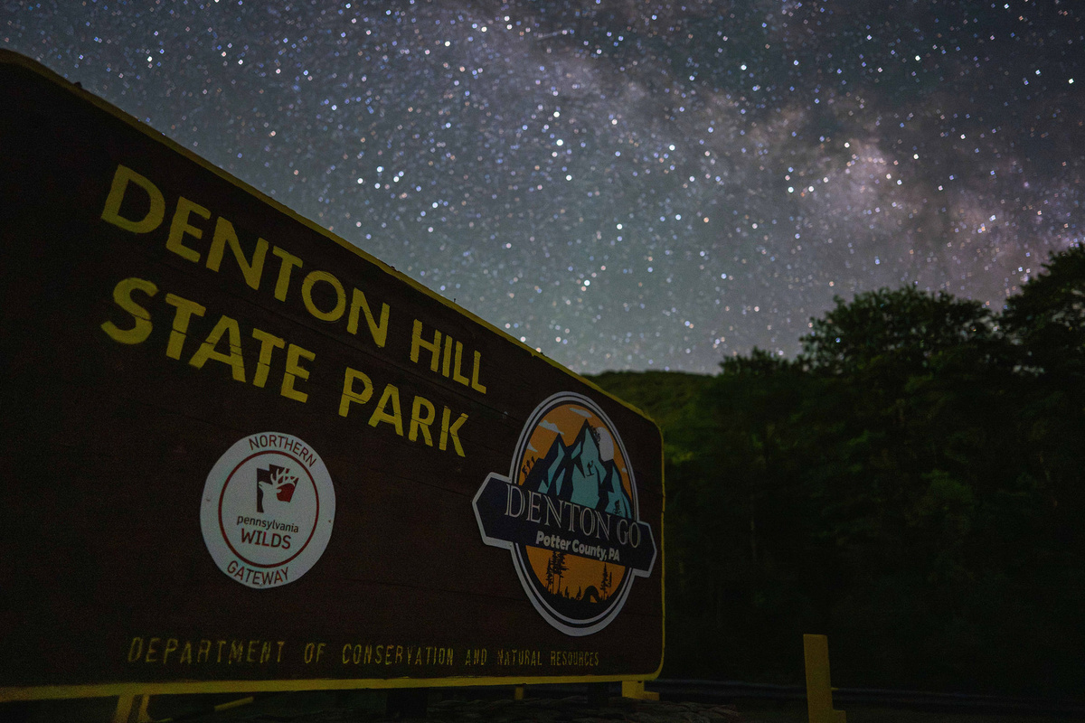 🌌 Denton Hill State Park, under the Milky Way — yes, that's what your stay looks like.