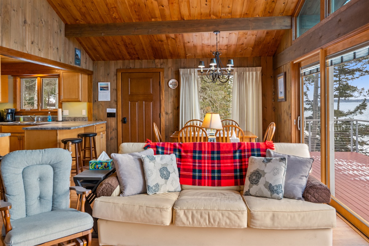 Open Concept Living, Dining, and Kitchen - Ocean Views From All