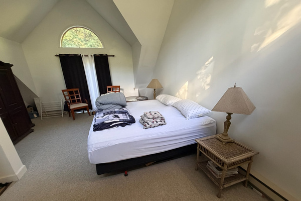 King-size bed in master bedroom suite