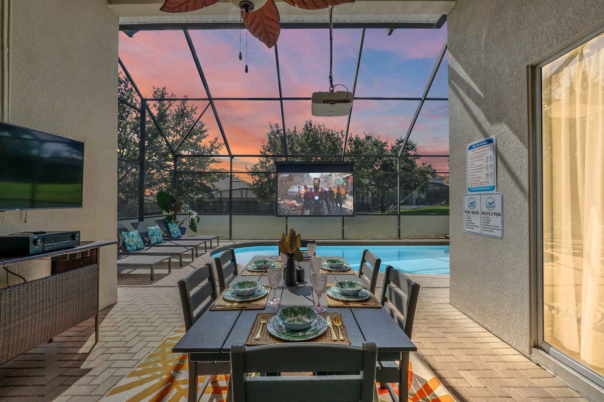 Enjoy Your Favorite Movie Or TV Show Poolside!