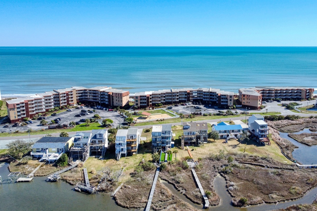 Topsail Dunes community right in front of the ocean