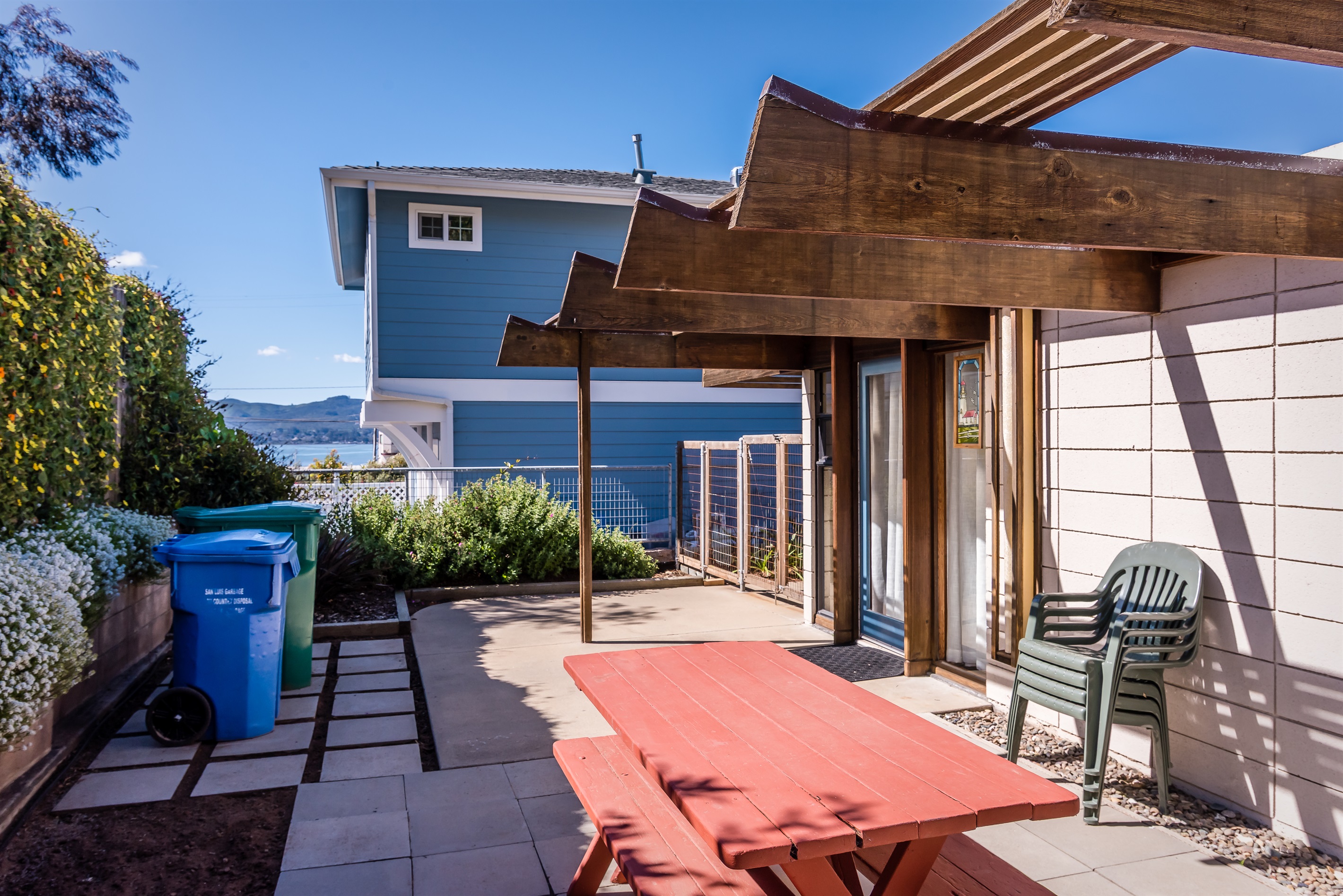 Backyard - fenced in space