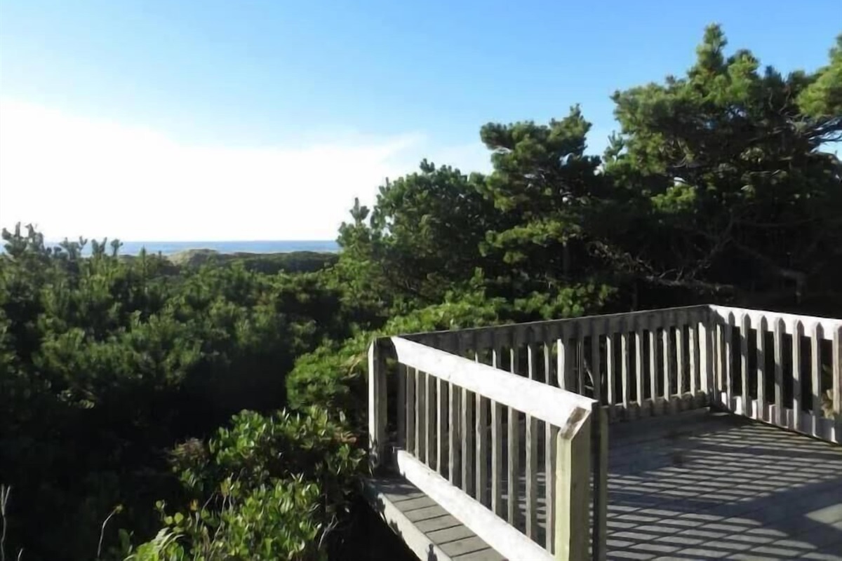 deck on beach side of house