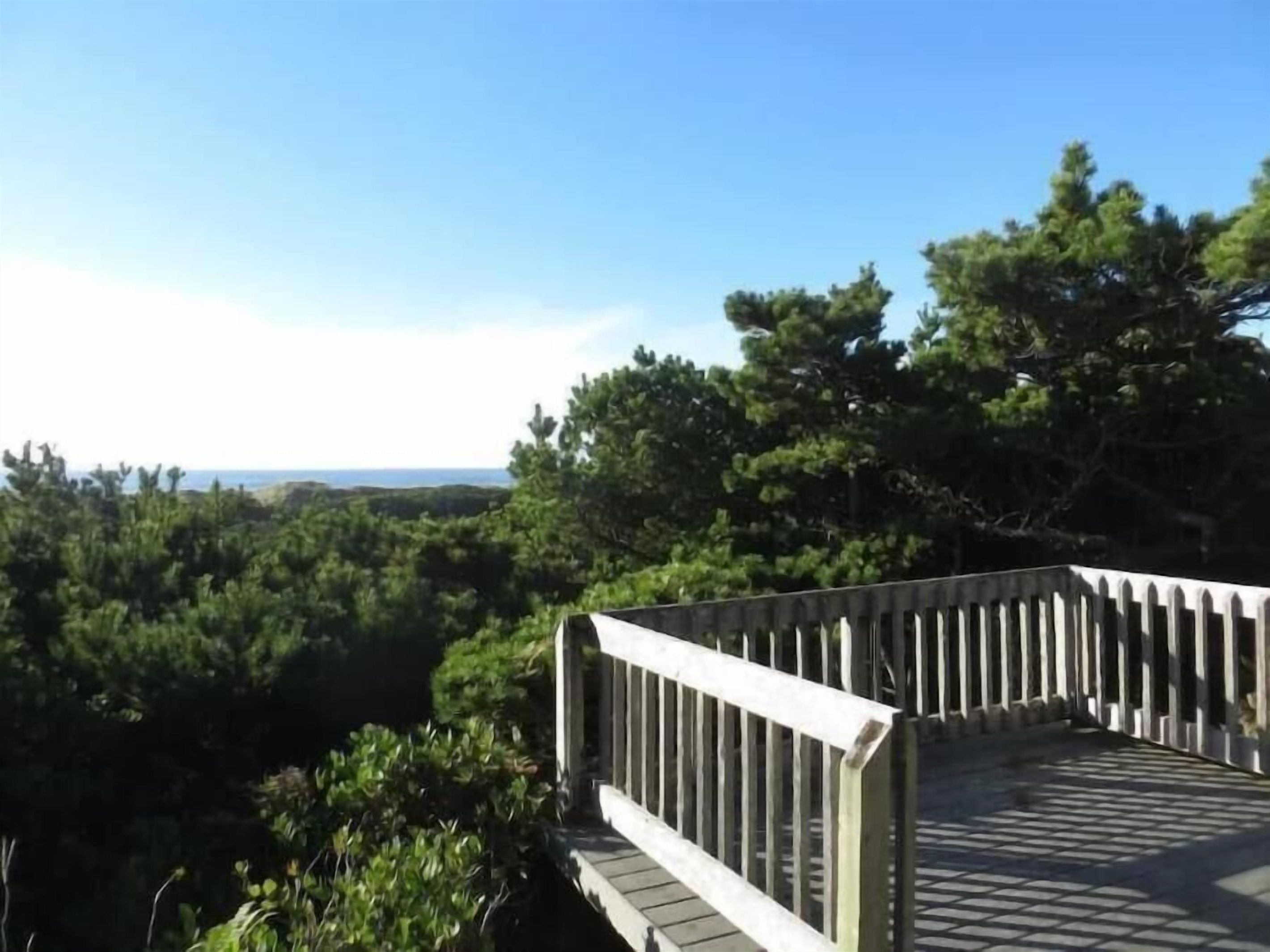 deck on beach side of house