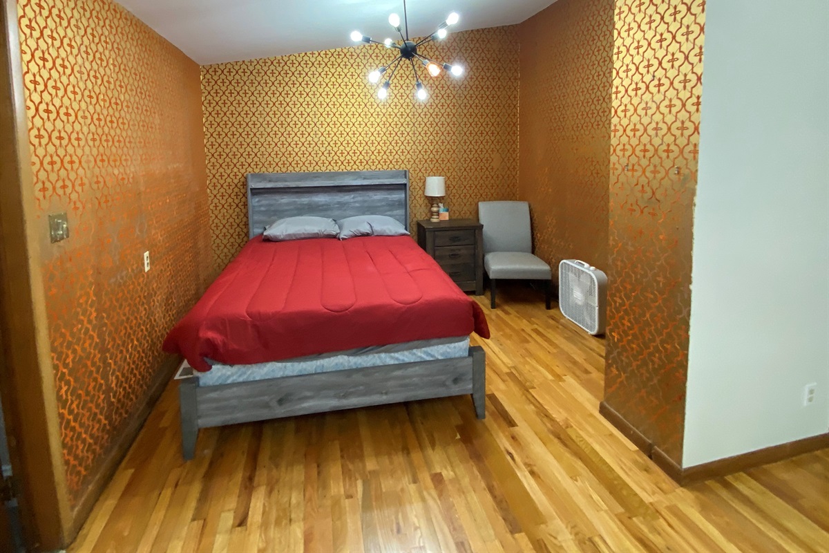 First Floor Open Living and Bedroom