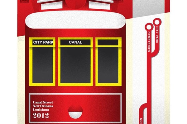 Right of the Red Line street car line...