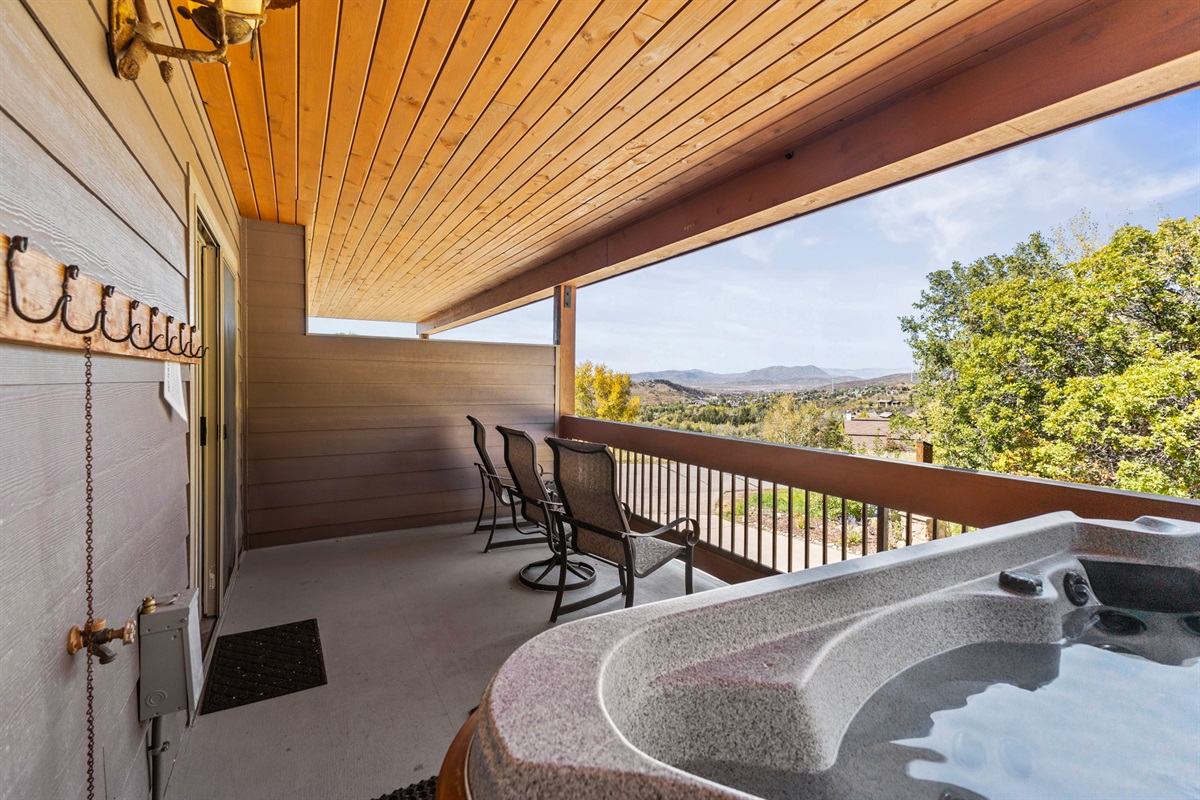 2nd Level - Private Hot Tub off Living Room