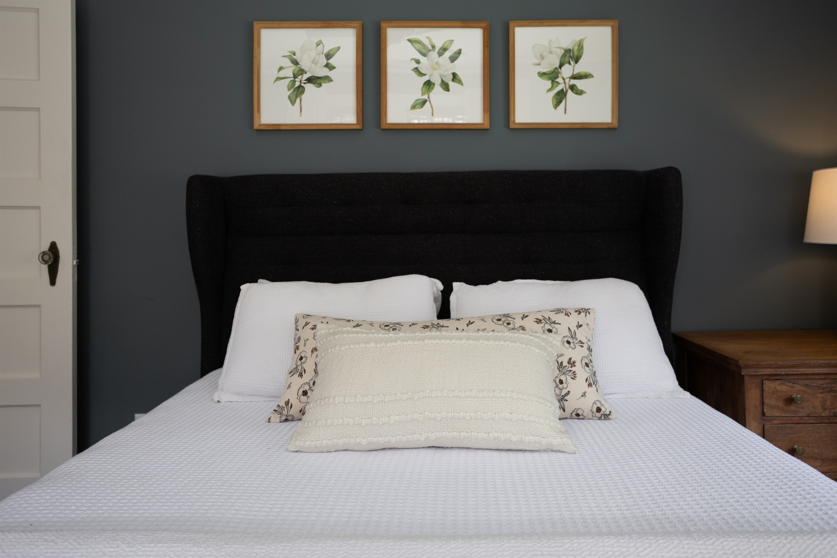 Carefully chosen artwork adds personality and charm, making the space feel uniquely inviting.
