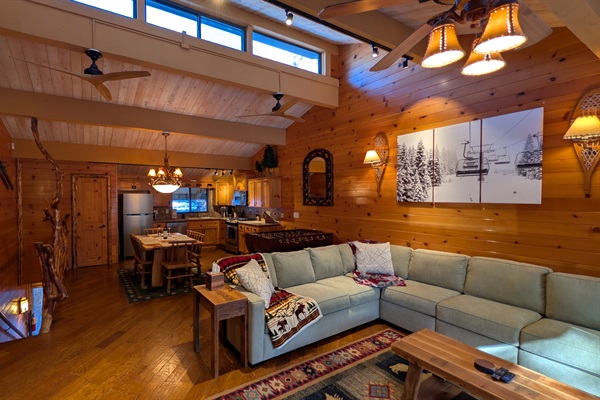 Bright open great room, designed for everybody to be together