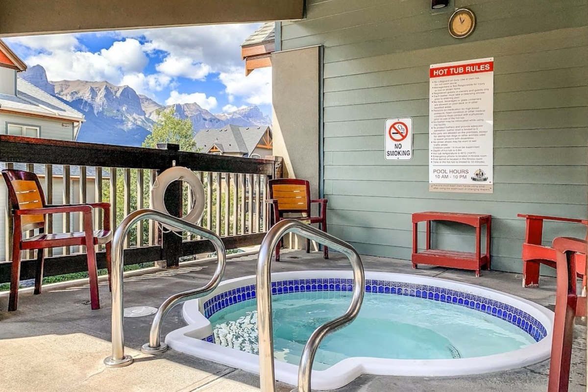 3rd Hot Tub (in Cougar Lodge) near the exercise room, this one has the best view!