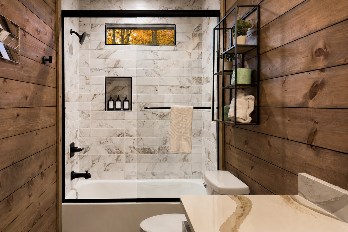 Lower level full bath