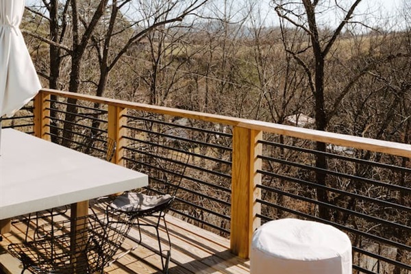 Mountain views can be enjoyed from mid October - May from all views of the deck. 