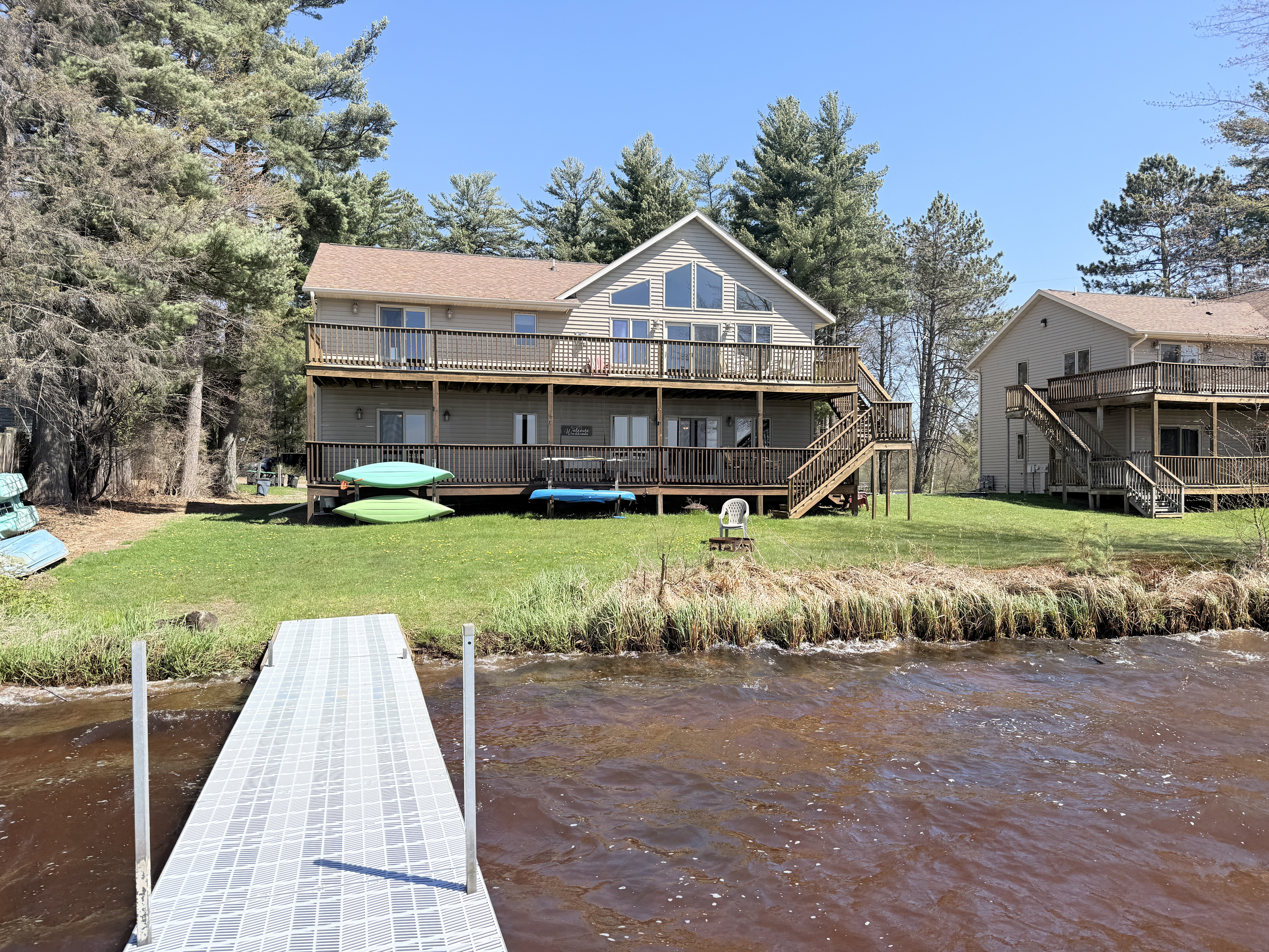 Lakefront View with Private Dock