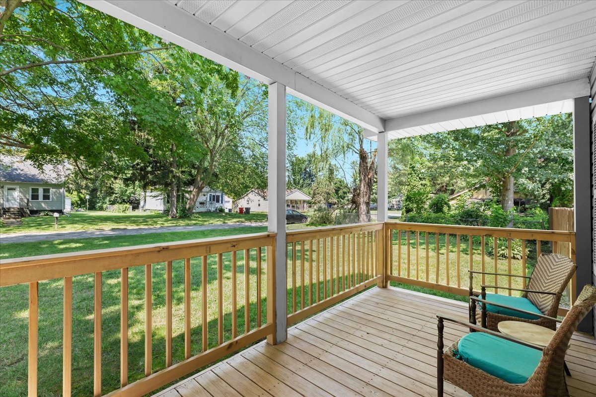 Relax on the shaded porch and enjoy fresh air