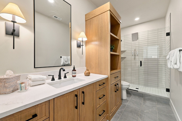 Ensuite bathroom #5 with plenty of storage
