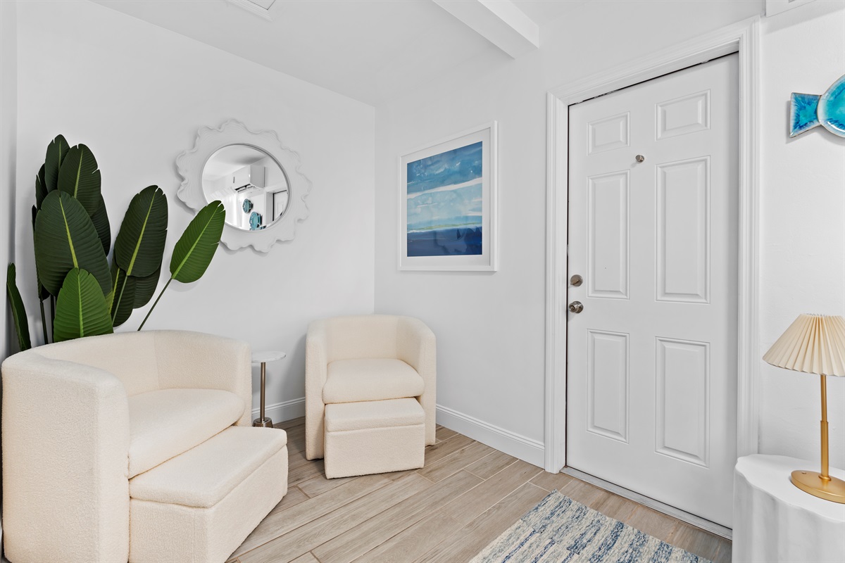 Drift into vacation mode with cozy lounge seating and breezy beach-house style.