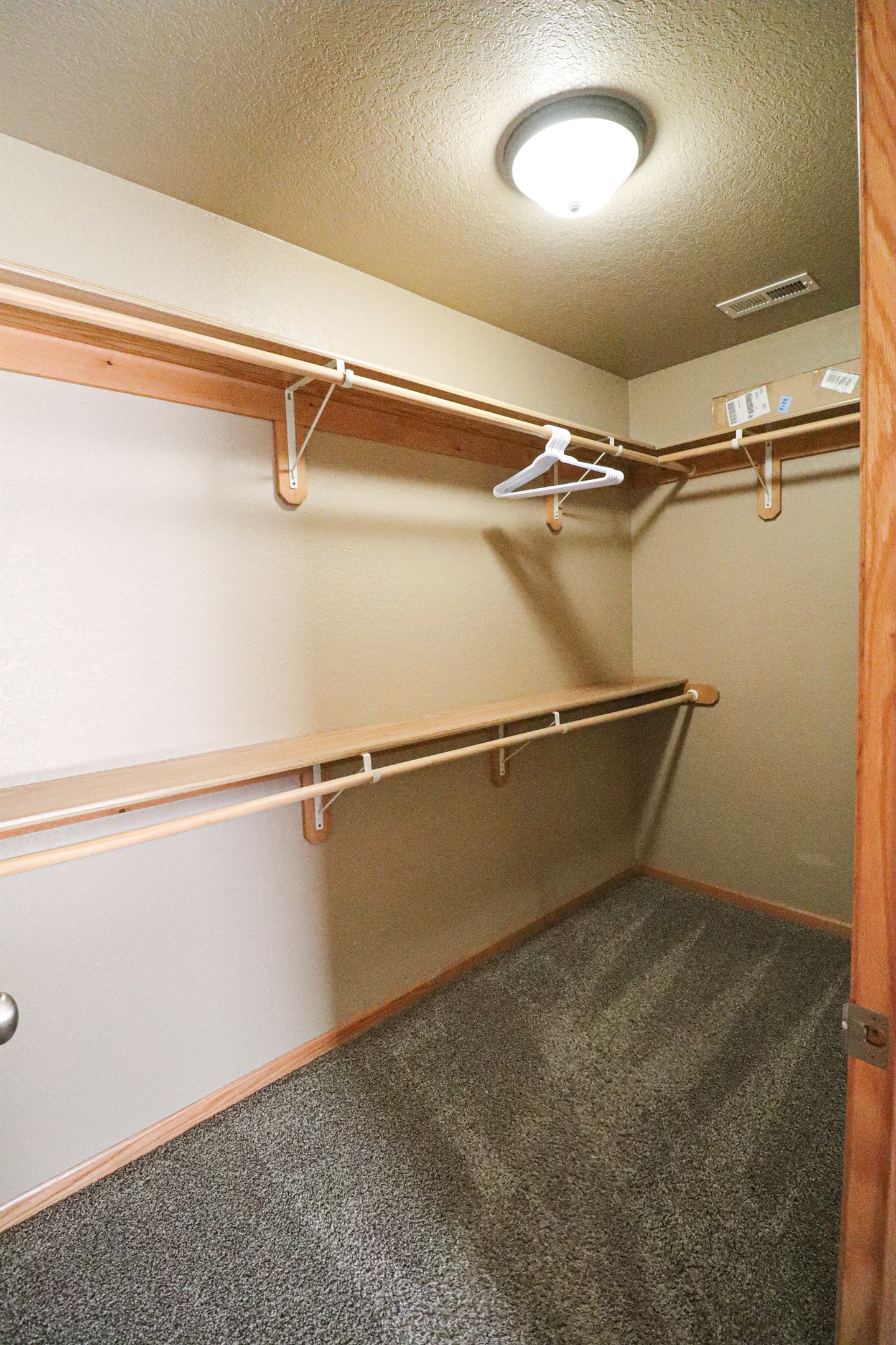 Master walk in closet