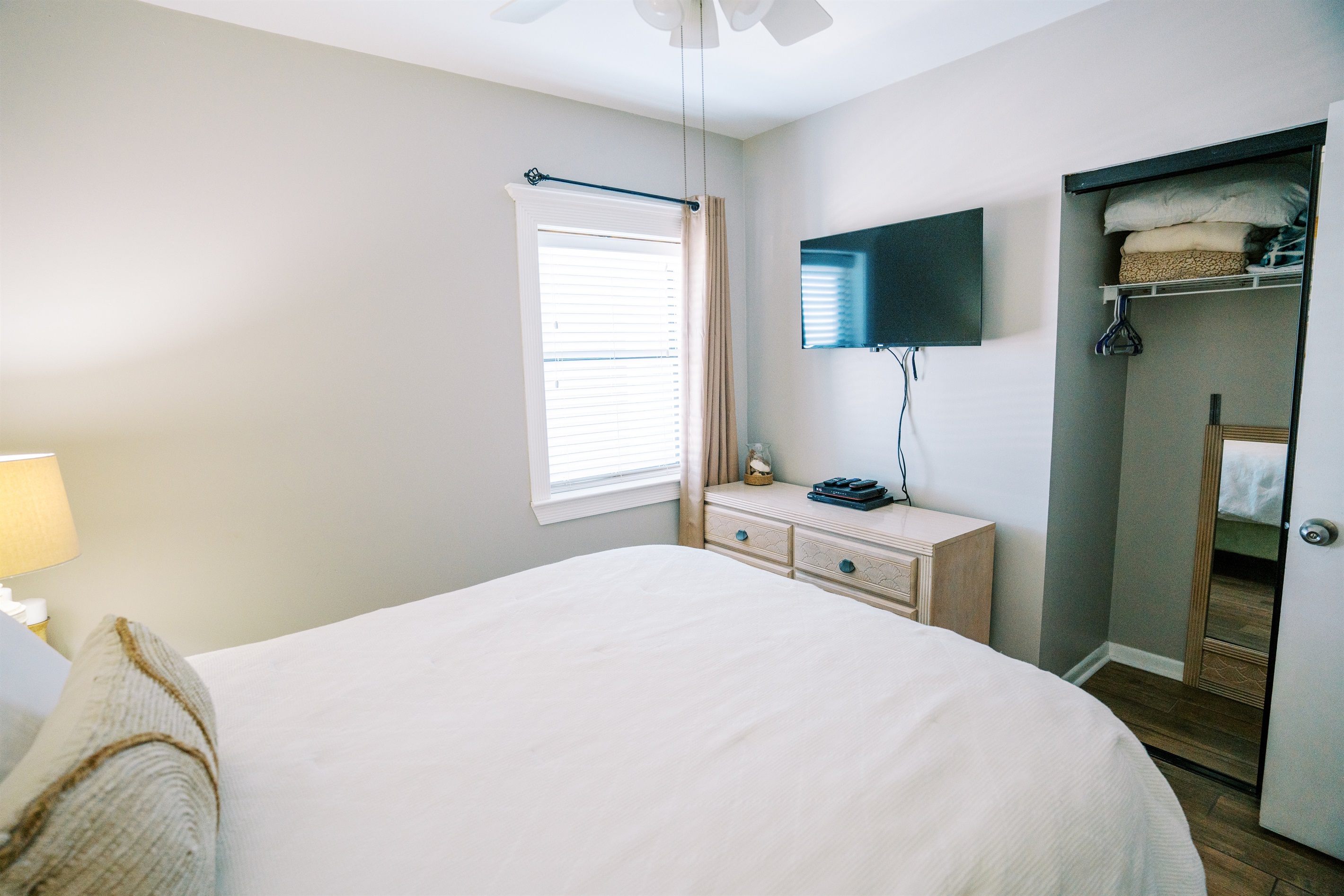 Extra pillows and blankets in each closet - just in case!