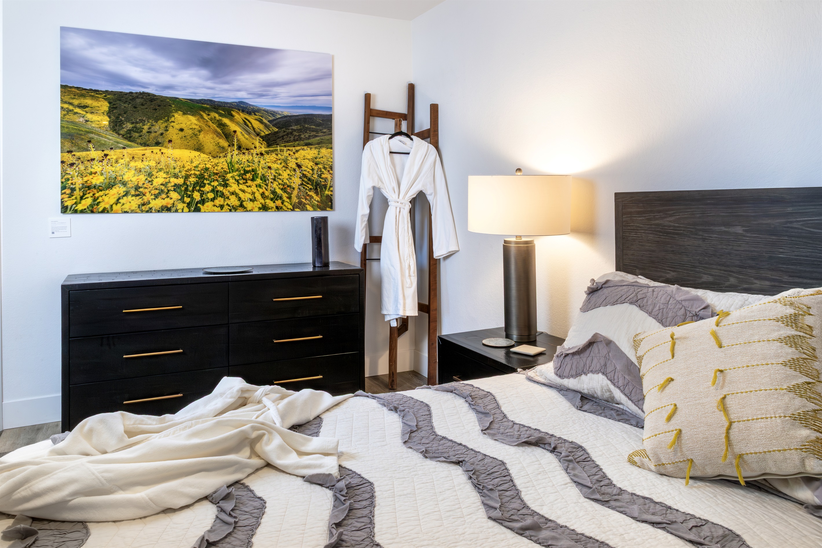 Every detail considered, from the spa-style robes to the warm ambient lighting. Your home away from home on the hilltop.