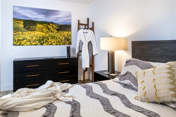 Every detail considered, from the spa-style robes to the warm ambient lighting. Your home away from home on the hilltop.