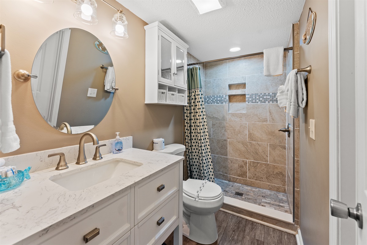 2nd Bathroom with stand along shower