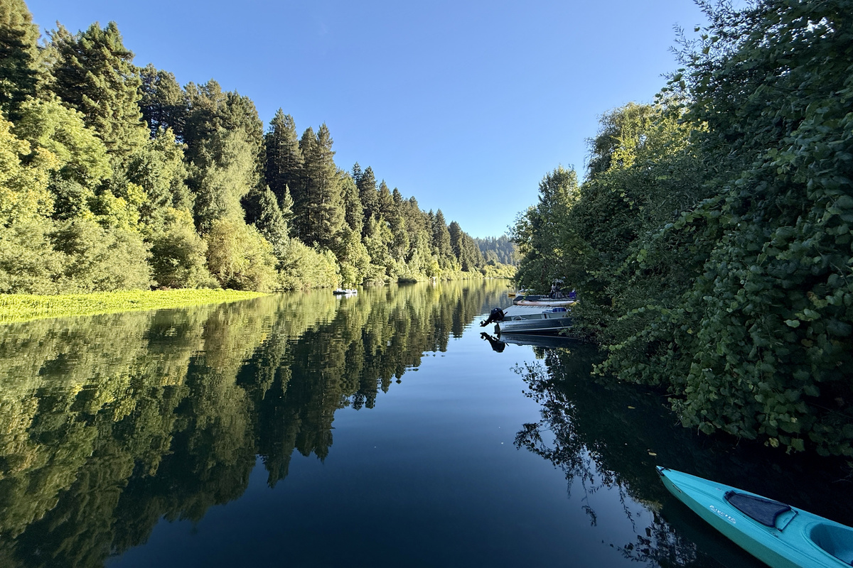 Launch a kayak right from the private dock