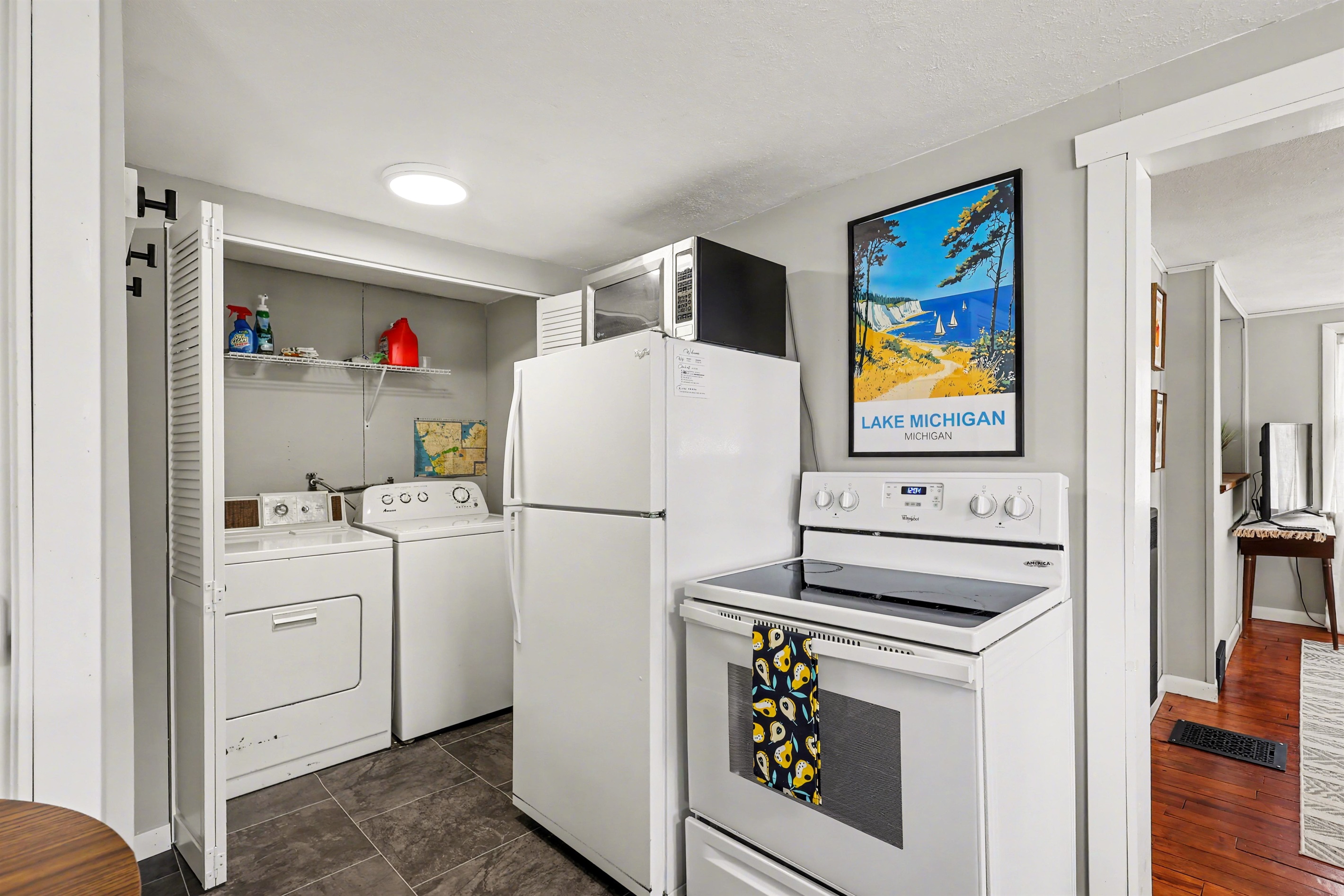 Kitchen-Open Doors to access Washer and Dryer.