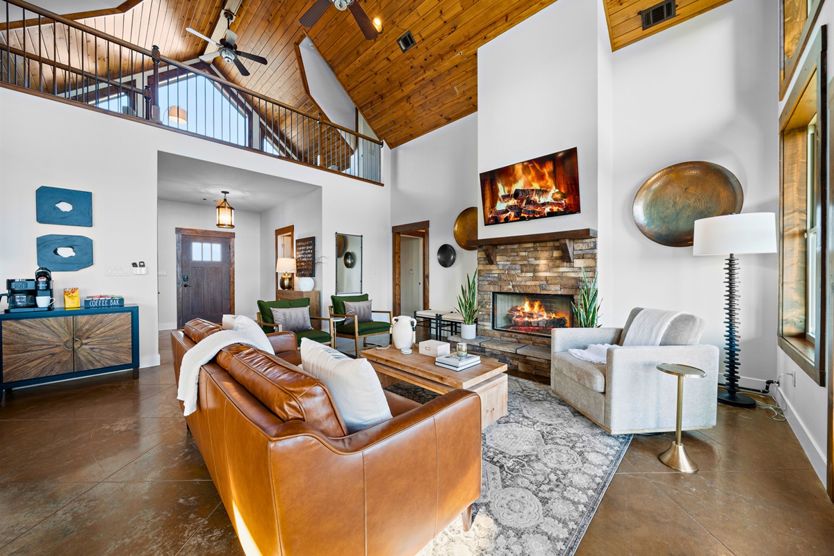 With plenty of comfortable seating and an open layout, this space makes it easy to gather, unwind, and enjoy time together.