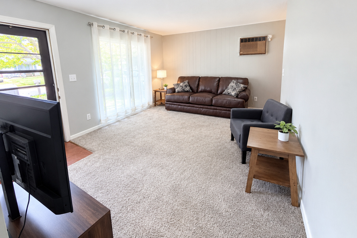 Living Room w/ 50" Smart TV