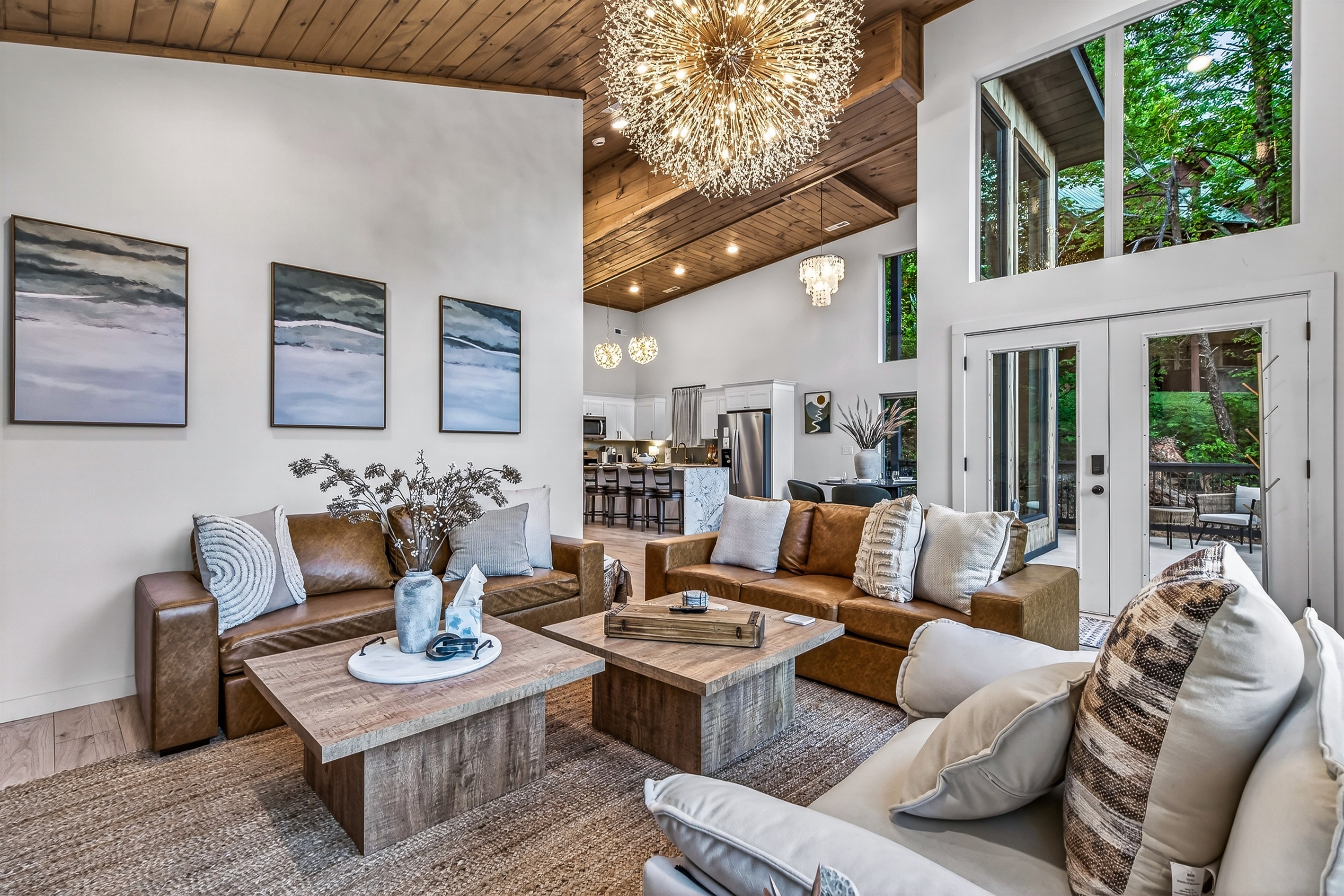 Modern living room area 