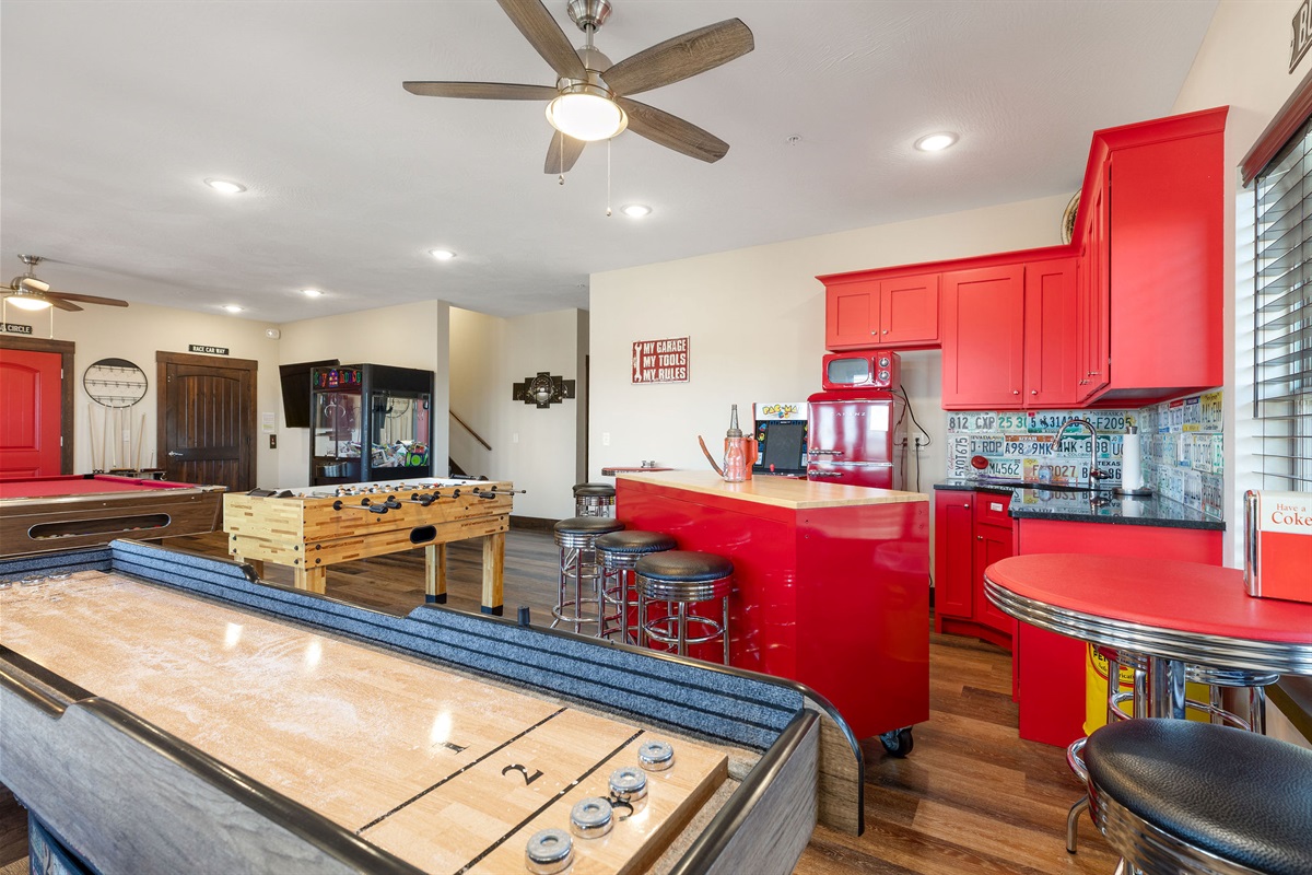 Fully stocked game room!