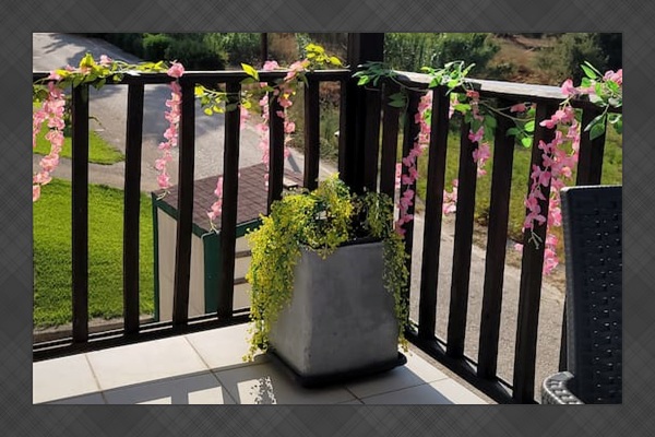 View v from the private balcony