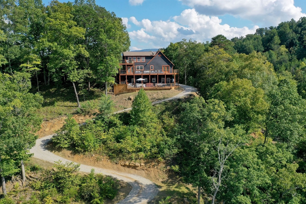Exterior - Large estate with winding path towards your private dock